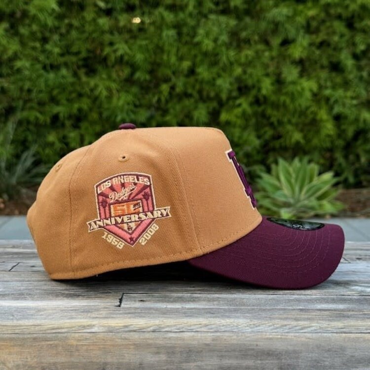 New Era LA Dodgers 50th Anniv Bronze/Maroon 940 A-Frame