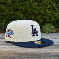 New Era LA Ivory/Navy 100th Anniv SP Gray UV Fitted