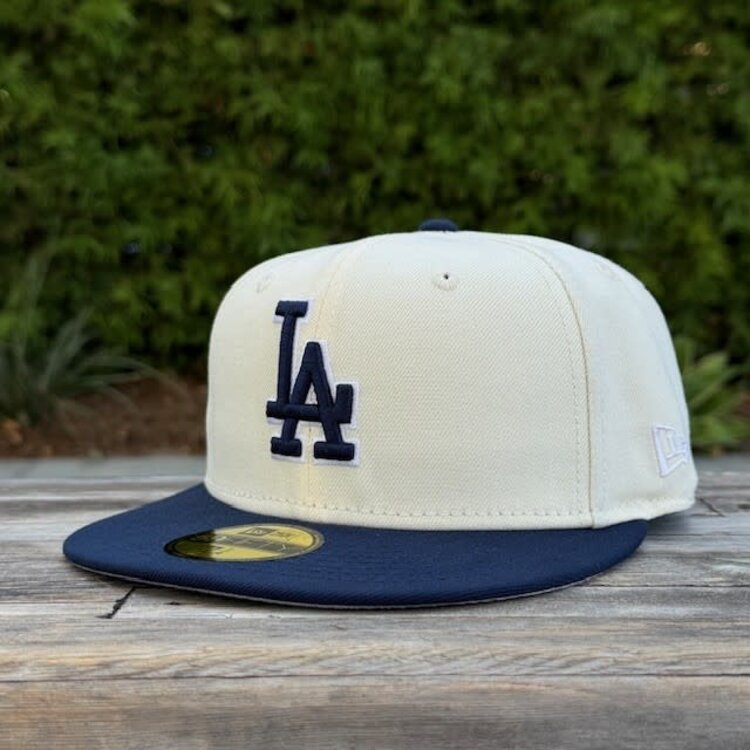 New Era LA Ivory/Navy 100th Anniv SP Gray UV Fitted