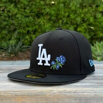 New Era LA BW Side Stem Blue Rose Fitted