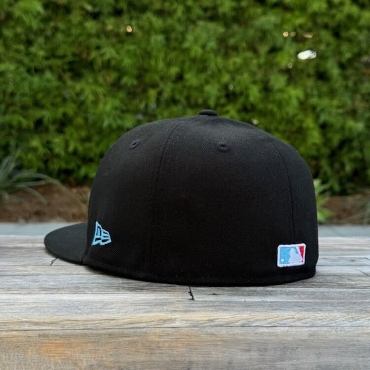 New Era LA BW Side Stem Blue Rose Fitted
