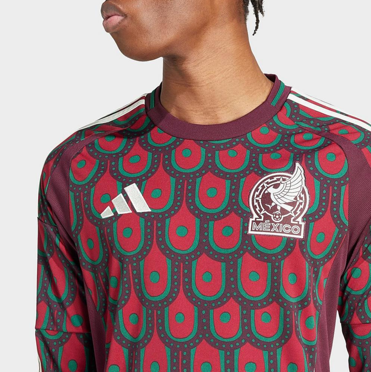 Adidas Mexico 2024 adidas Men's Home Long Sleeve Jersey
