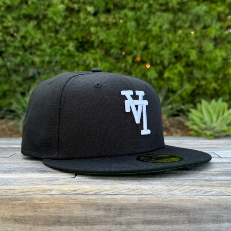 New Era LA Upside Down Black White
