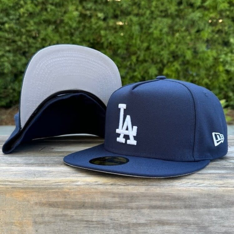 New Era LA Navy 5950 A-Frame Gray UV