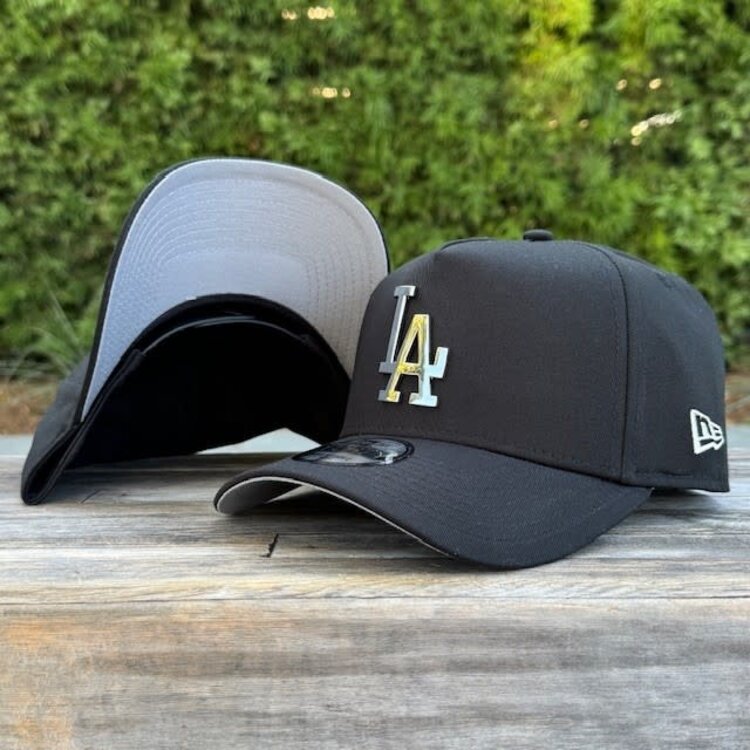New Era LA Black Silver Metal Logo 940 A-Frame