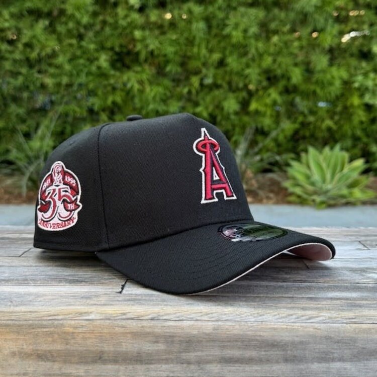 New Era Angels 35th Anniv Black Pink Outline Pink UV 940 A-Frame