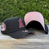 New Era Angels 35th Anniv Black Pink Outline Pink UV 940 A-Frame