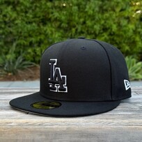 New Era LA Black Black-White