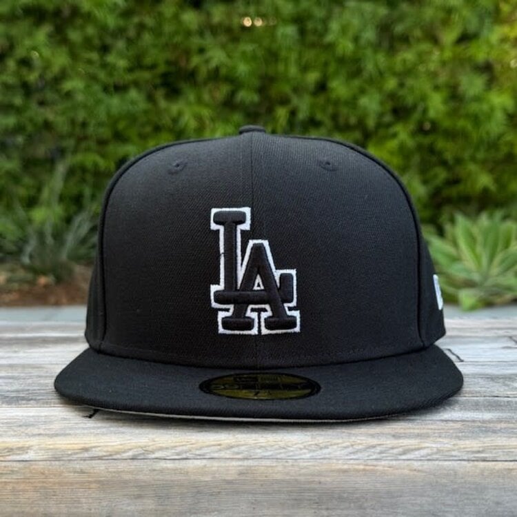 New Era LA Dodgers Black Black-White