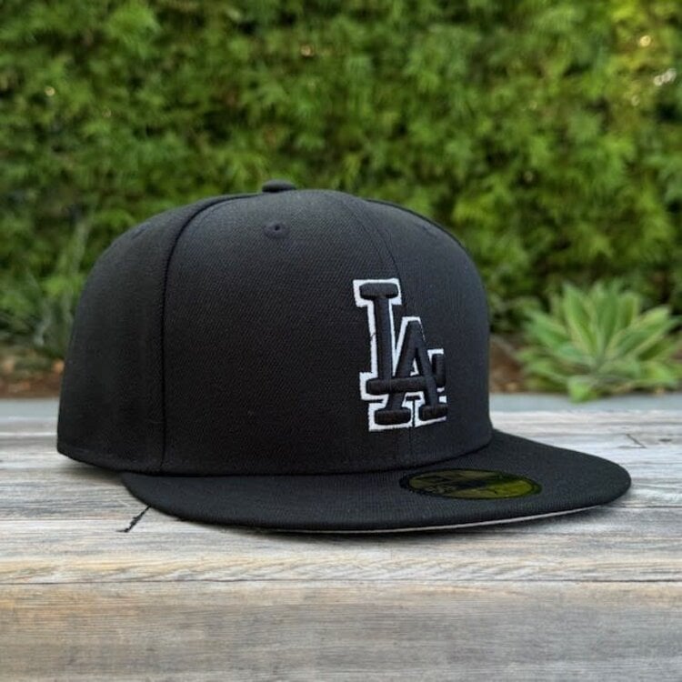 New Era LA Dodgers Black Black-White