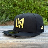 New Era LAFC Black Team Metallic Gold Logo