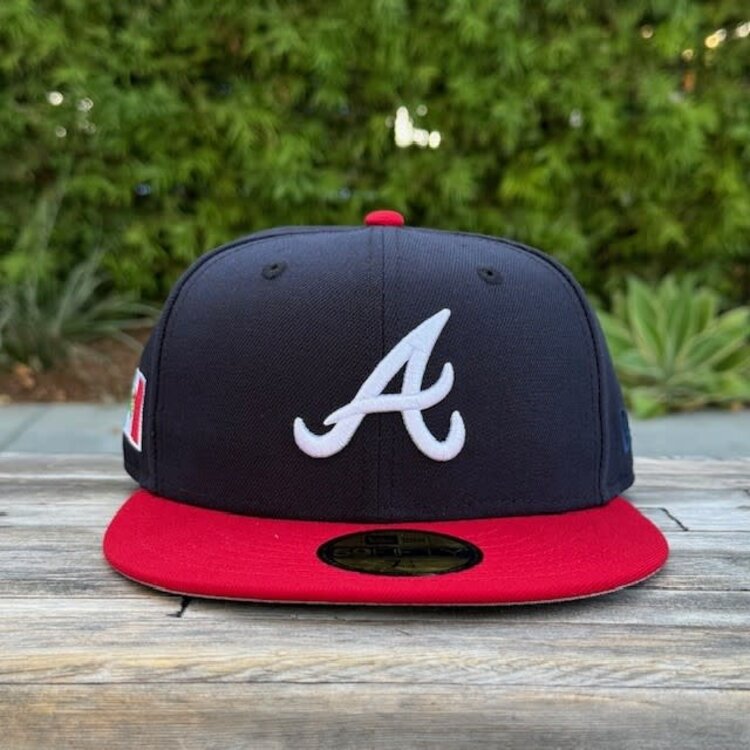 New Era Braves Navy/Red Mexico Flag SP Fitted