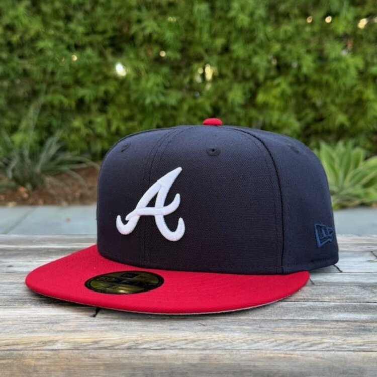 New Era Braves Navy/Red Mexico Flag SP Fitted