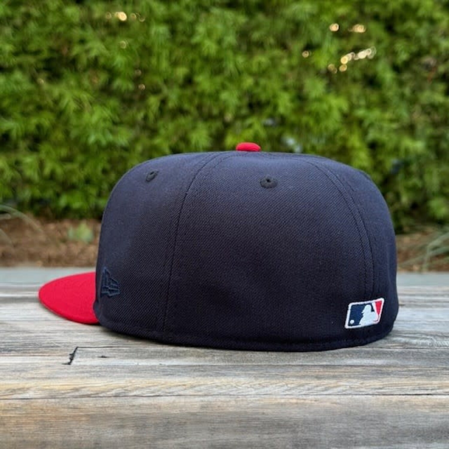 NEW ERA CAPS Atlanta Braves Blue Red 59Fifty Fitted Hat 70740150