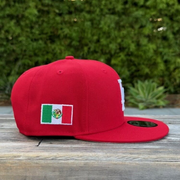 New Era LA Red Mexico Flag Side Patch 950