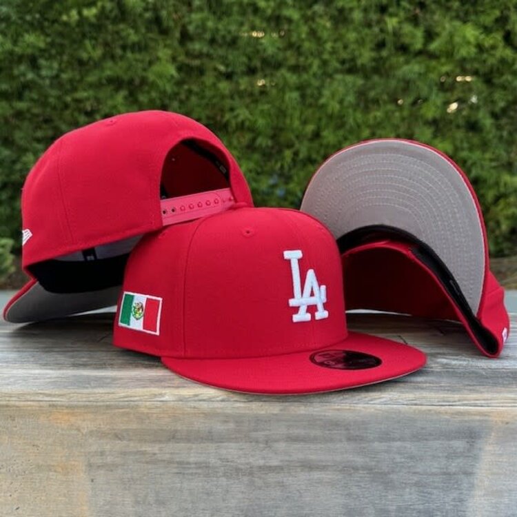 New Era LA Red Mexico Flag Side Patch 950