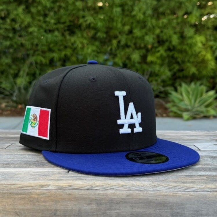 New Era LA Black/Royal Mexico Flag Side Patch 950