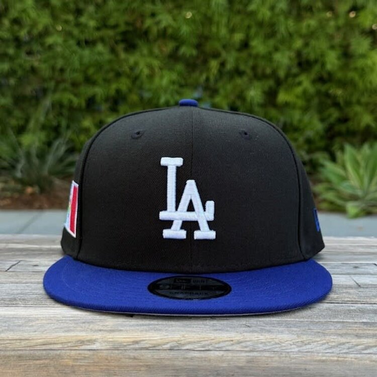 New Era LA Black/Royal Mexico Flag Side Patch 950