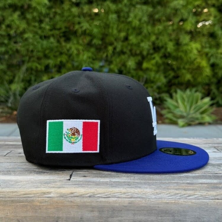 New Era LA Black/Royal Mexico Flag Side Patch 950