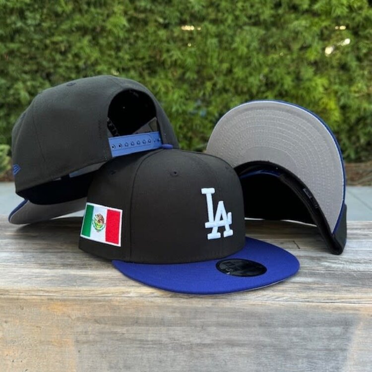 New Era LA Black/Royal Mexico Flag Side Patch 950