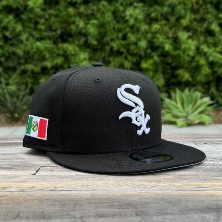 New Era White Sox Black Mexico Flag Side Patch 950