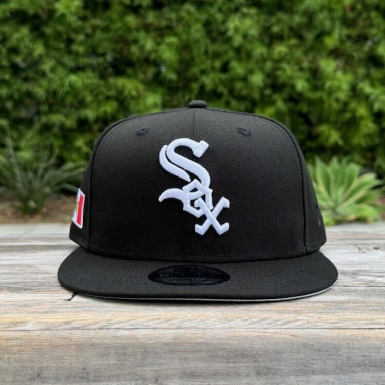 New Era White Sox Black Mexico Flag Side Patch 950