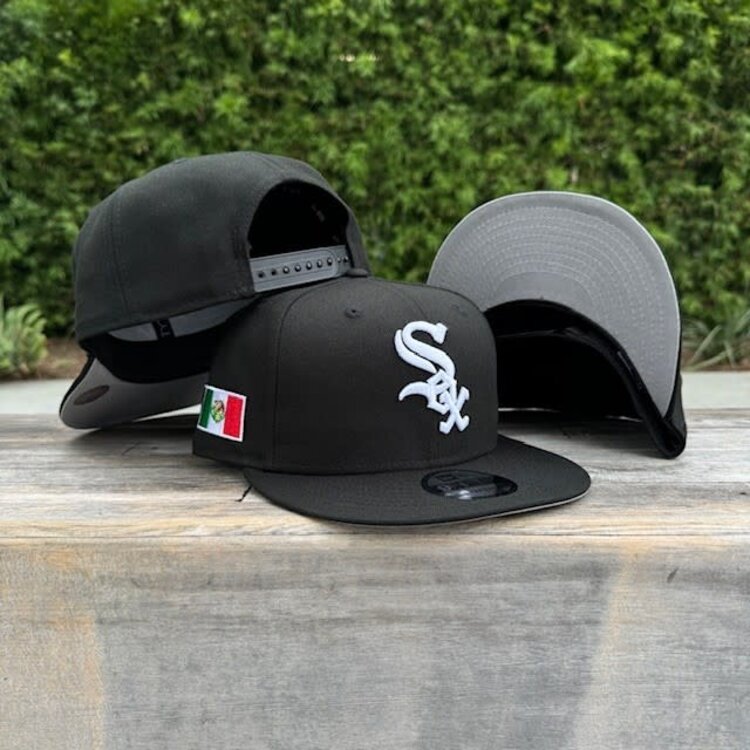 New Era White Sox Black Mexico Flag Side Patch 950