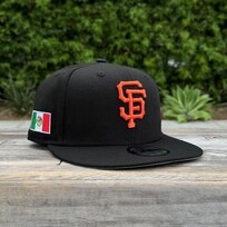 New Era SF Giants Black Mexico Flag Side Patch 950