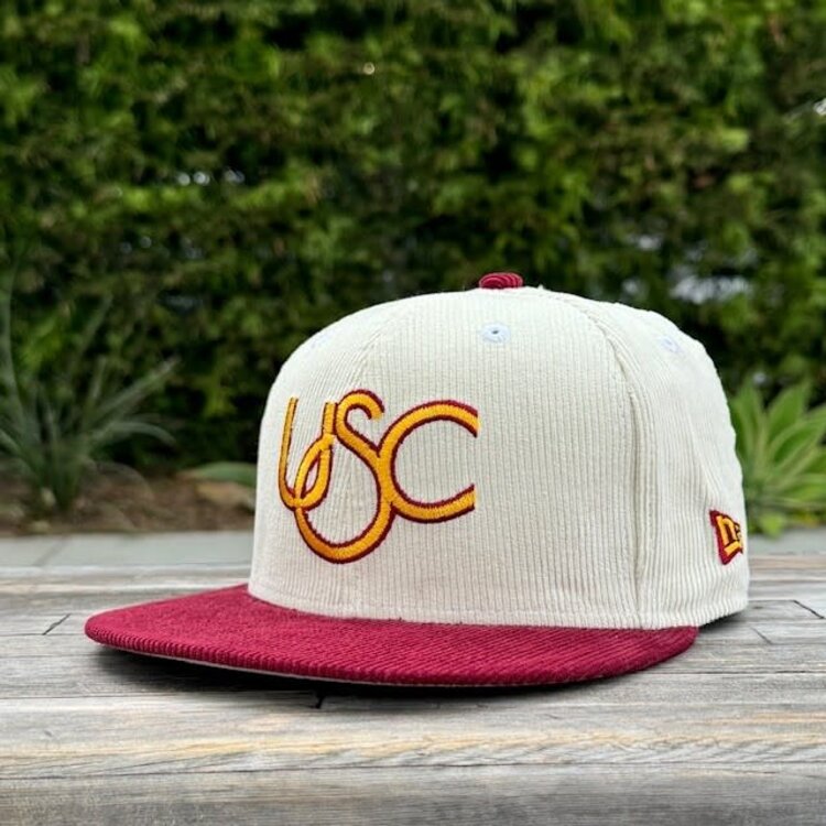 New Era USC Retro Cord Ivory/Cardinal