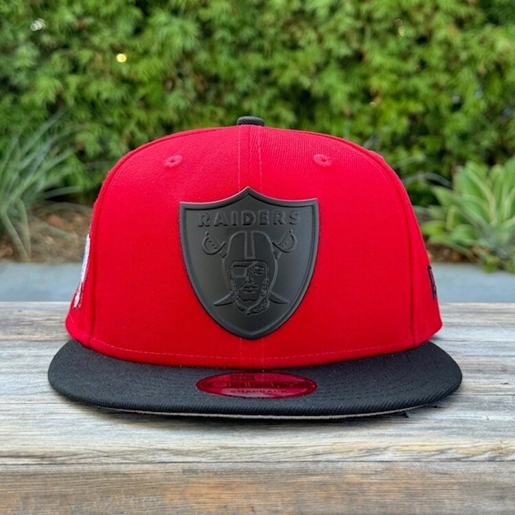 New Era Raiders Red/Black Black Metal Logo 60th Anniv 950 Snapback