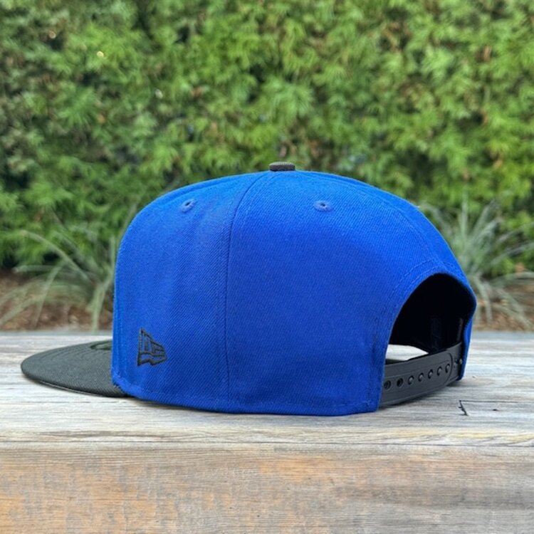 New Era Raiders Royal/Black Black Metal Logo 60th Anniv 950 Snapback