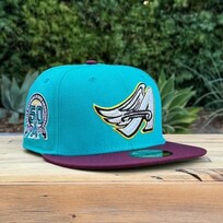 New Era Dead Stock - Angels Wings Teal/Maroon 50th Green UV