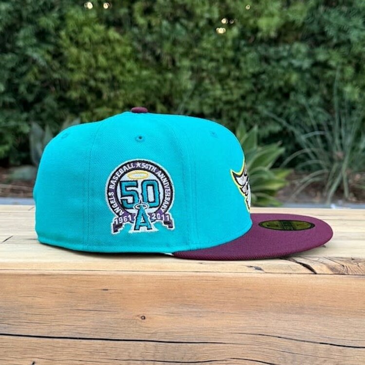 New Era Dead Stock - Angels Wings Teal/Maroon 50th Green UV