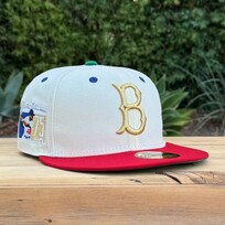 New Era Dead Stock - Brooklyn JRobinson Ivory/Red 75th