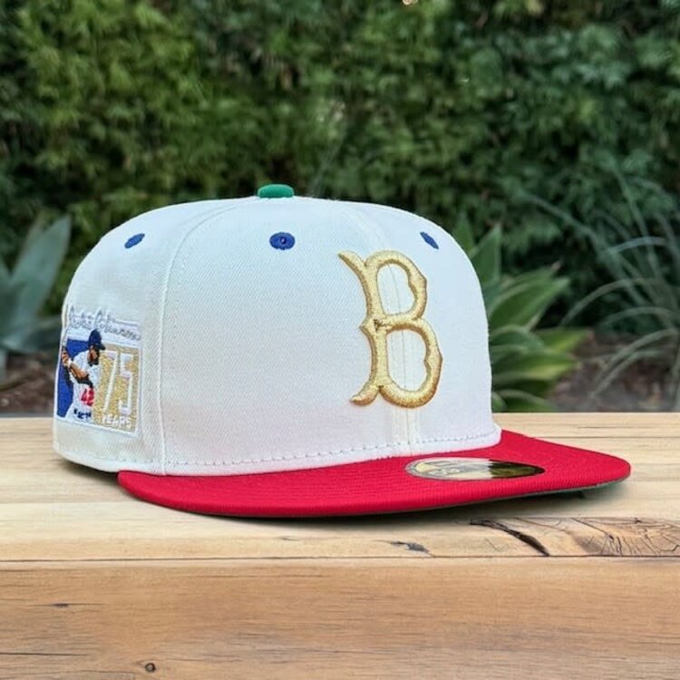 New Era Dead Stock - Brooklyn JRobinson Ivory/Red 75th