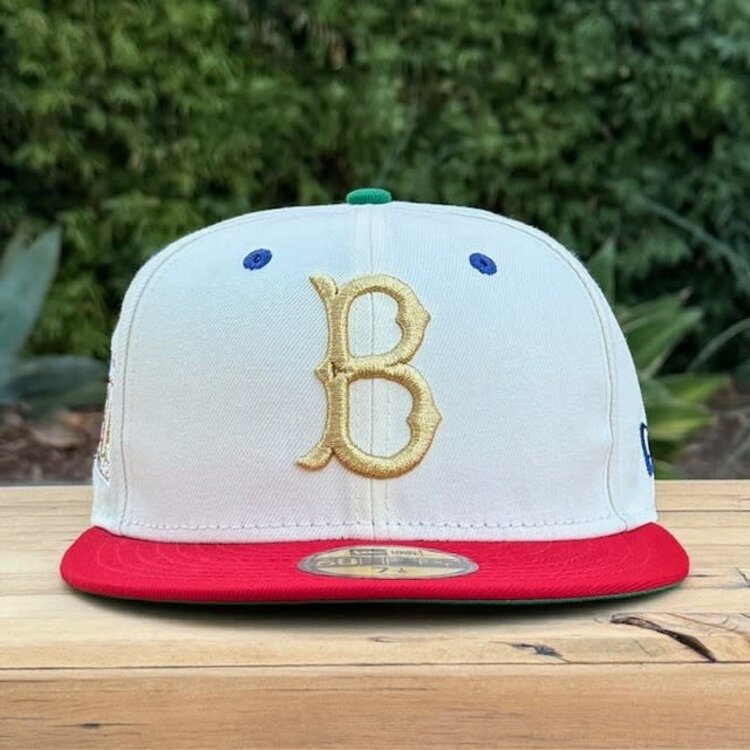 New Era Dead Stock - Brooklyn JRobinson Ivory/Red 75th