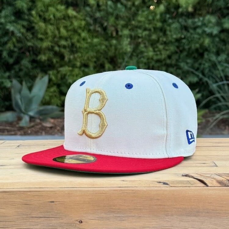 New Era Dead Stock - Brooklyn JRobinson Ivory/Red 75th