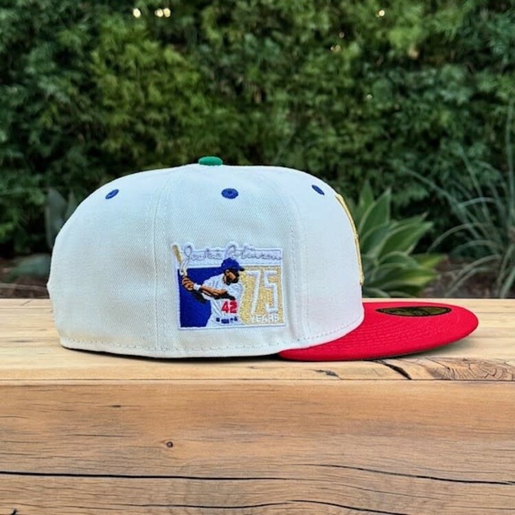 New Era Dead Stock - Brooklyn JRobinson Ivory/Red 75th