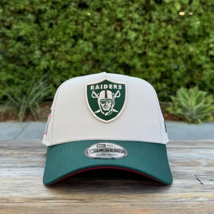 New Era Raiders Stone/Dark Green Superbowl XV Red UV 940 A-Frame