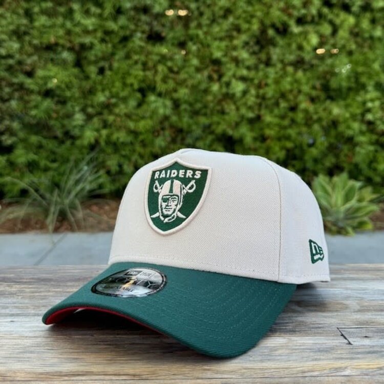New Era Raiders Stone/Dark Green Superbowl XV Red UV 940 A-Frame