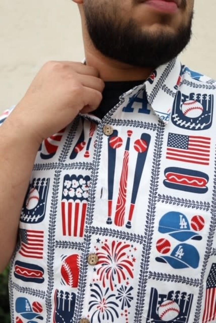 Reyn Spooner LA Dodgers Reyn Spooner Americana Button-Up