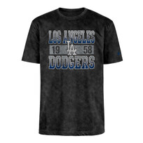 New Era Los Angeles Dodgers Men's NE Block + 1958 Black Mineral Wash SS Tee