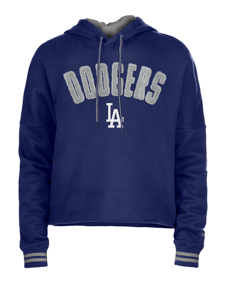 New Era Dodgers Women's NE Block+LA Royal Crop Hoodie