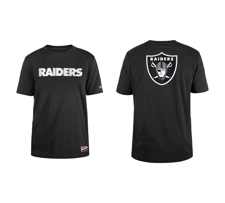 New Era Raiders Men's NE Block BW SS Tee