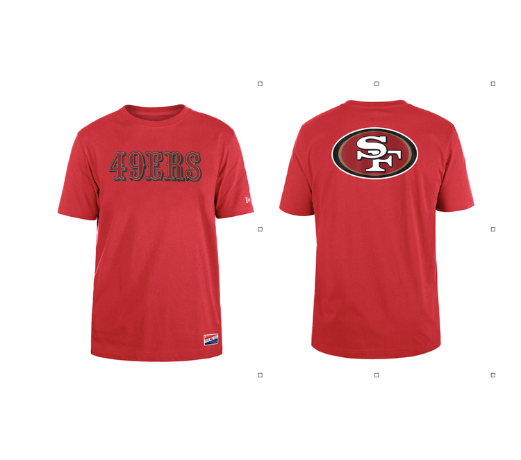 New Era 49ers Men's NE Wordmark Red SS Tee