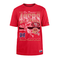 New Era 49ers Men's NE Retro NFL Player Red SS Tee