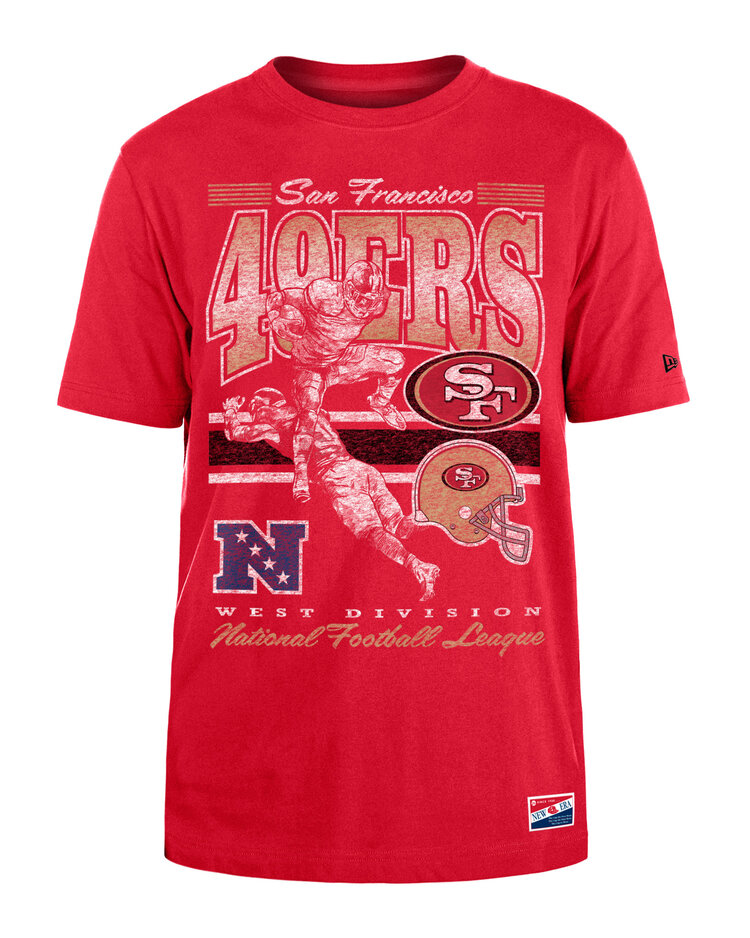 New Era 49ers Men's NE Retro NFL Player Red SS Tee