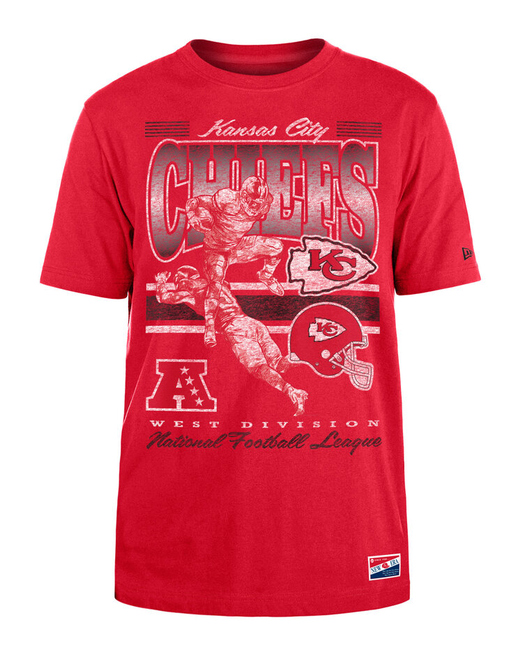 New Era Chiefs Men's NE Retro NFL Player Red SS Tee