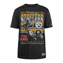 New Era Steelers Men's NE Retro NFL Player Black SS Tee