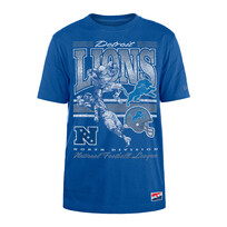 New Era Lions Men's NE Retro NFL Player Royal SS Tee